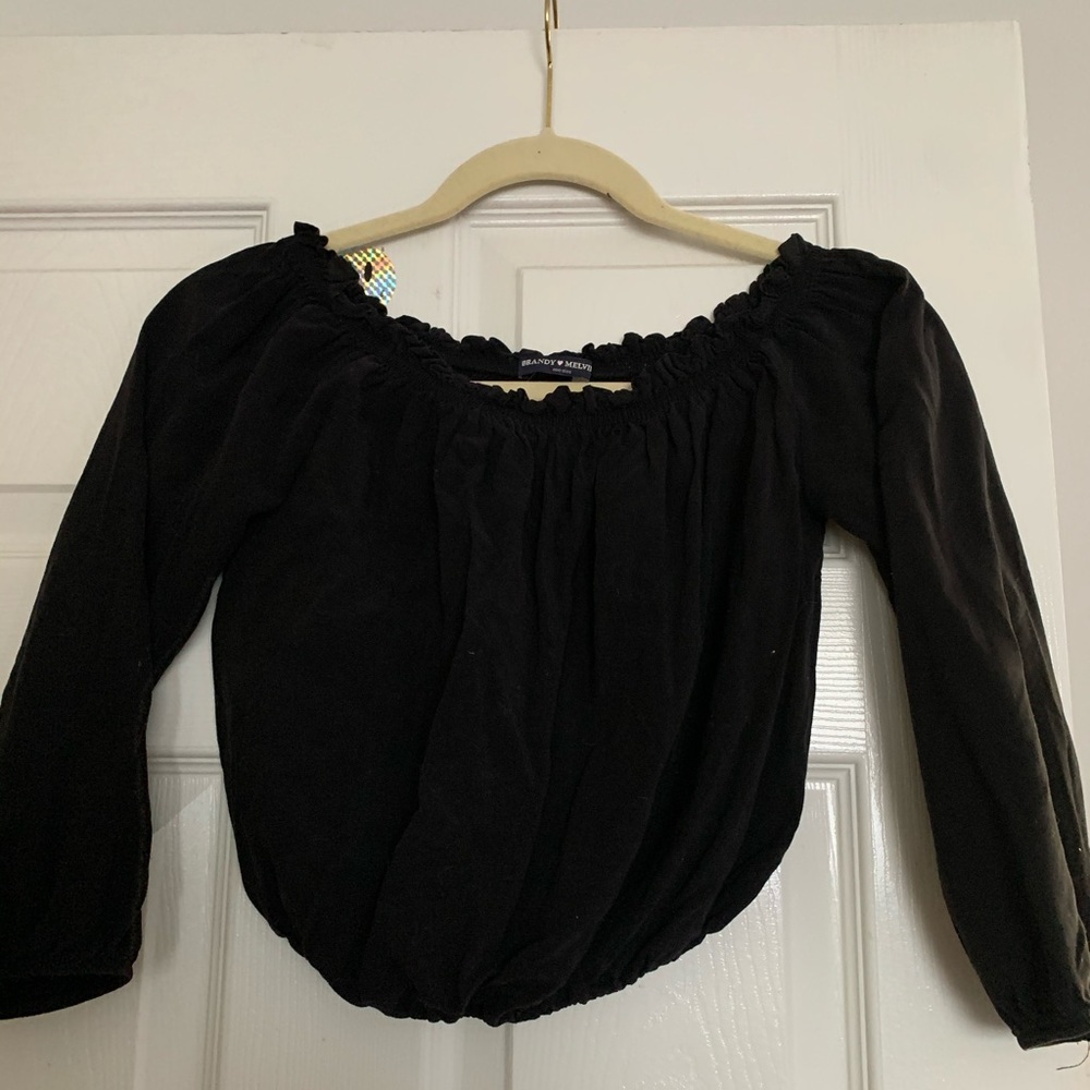 brandy melville off the shoulder top